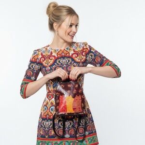 ARTISTIC CAT PRINT LEATHER BACKPACK PURSE WOMAN